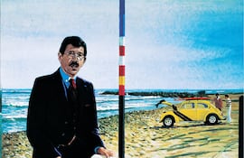 Retrato de Alfredo Bryce Echenique por Herman Braun-Vega (1983)