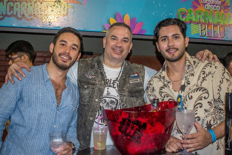 José Valinotti, Hugo Fernández y Diego Florentín.