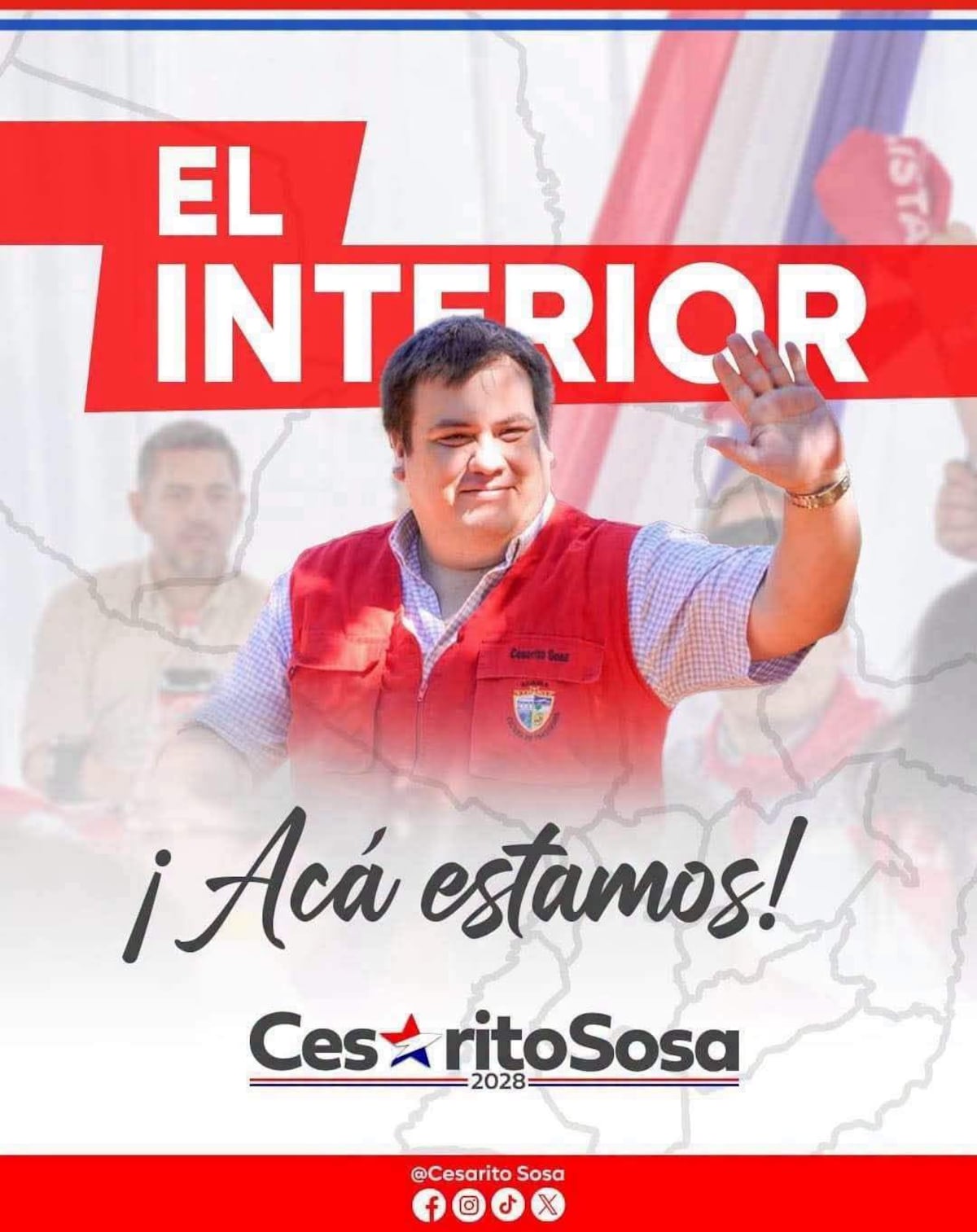 Presidenciales 2028: Gobernadores se “alinean” a favor de Cesarito Sosa