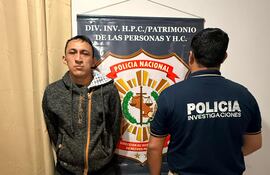 César Lino Aguirre, recapturado este martes por la Policía Nacional.