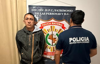 César Lino Aguirre, recapturado este martes por la Policía Nacional.