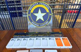 Las mercaderías de contrabando incautada por autoridades brasileñas.