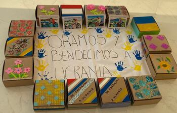 Oración y esperanza acompañan a las cajitas de amor que llegarán a los niños huérfanos de Ucrania.