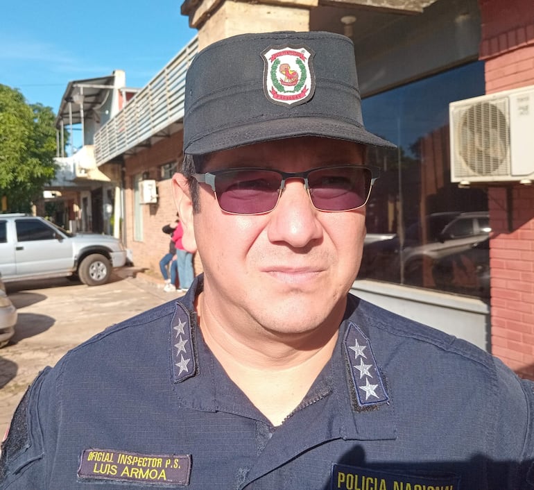 El subjefe de la comisaría 8ª de Santaní, oficial inspector Luis Armoa anunció que se contará con sufienente cantidad de uniformados para las coberturas internas de las muncipales