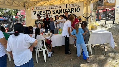 Se cuenta con varios puestos sanitarios que brindan atención las 24 horas a los fieles durante la festividad.