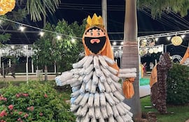 Tradicional pesebre ecológico es una atracción en Isla Pucú.