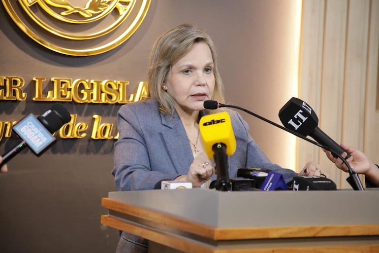Lilian Samaniego, senadora colorada. Foto Gentileza.