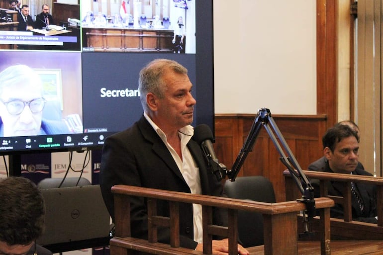 Abog. Freddy Gustavo Nicolichia Kurth, declaró en el JEM en el caso de la jueza Mosqueira.