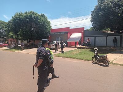 Intervención policial ante un tiroteo en Pedro Juan Caballero.