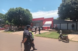 Intervención policial ante un tiroteo en Pedro Juan Caballero.