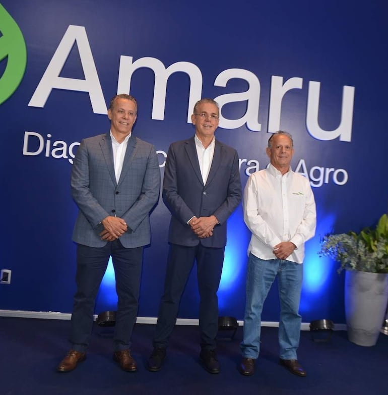 Paulo Sergio Sarabia, José Marcos Sarabia y Antonio Ivar Sarabia, directivos del Grupo Sarabia.