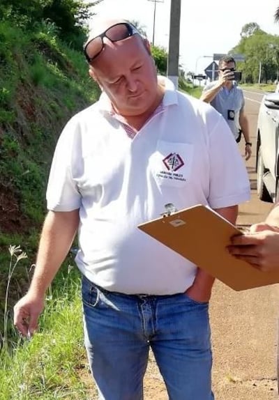 El asistente fiscal Christian Colmán Vergara, detenido en el 2018 al mando de una camioneta con más de 400 kilos de marihuana, en Coronel Bogado.