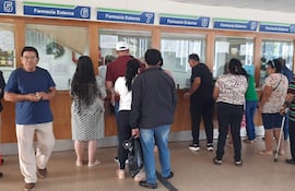 Farmacia del IPS en Ciudad del Este. En todos los servicios, los asegurados denuncian carencias y desabastecimiento.