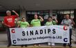 Miembros del Sindicato Nacional del IPS.