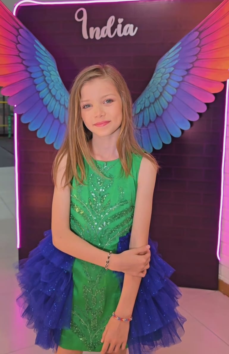 La dulce India Sporleder ya cumplió 10 años. (Instagram/Dallys Ferreira)