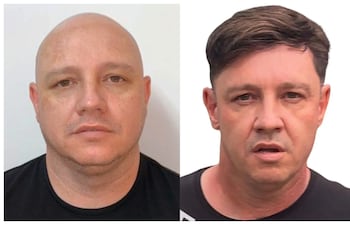 A la izquierda: Lindomar Reges Furtado, en 2022, cuando escapó de Paraguay. A la derecha: Lindomar Reges Furtado, en 2025, cuando fue capturado en Brasil.