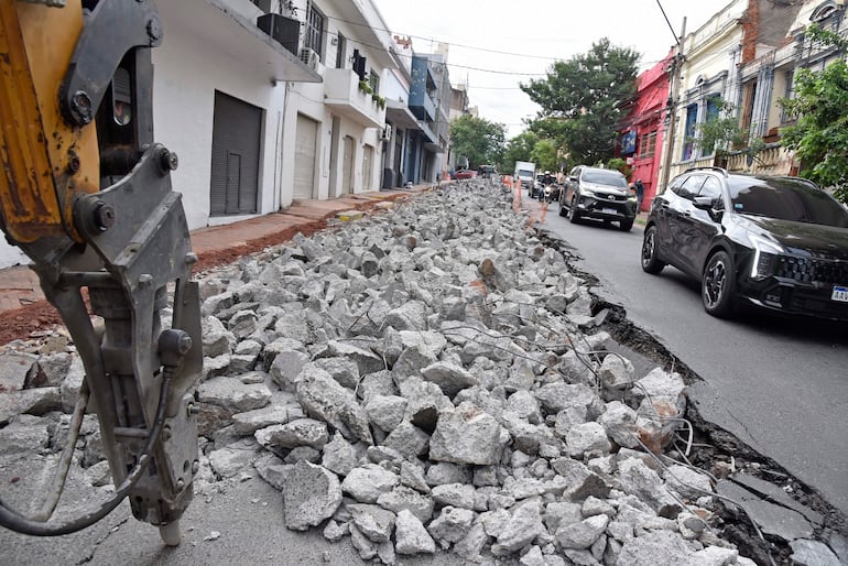 Cierre de calle por obras