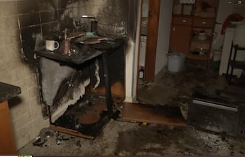 Gran susto por el incendio de una garrafa en una vivienda de Fernando de la Mora