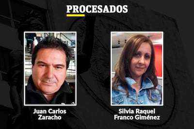 Dos de los tres supuestos estafadores procesados.