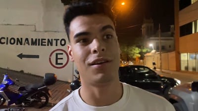 El paraguayo Freddy Noguera, nuevo futbolista de Cerro Porteño, después de realizar la revisión médica.