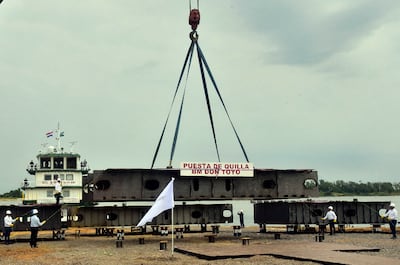 En su categoría, portacontenedores para ríos interiores, será el de mayor porte en Sudamérica y el mundo, anunciaron.