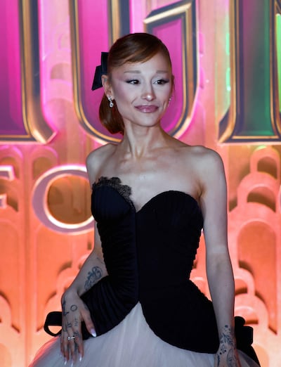 US singer-songwriter Ariana Grande attends the premiere of "Wicked: For Good" at Lincoln Center for the Performing Arts in New York on November 17, 2025. (Photo by kena betancur / AFP)