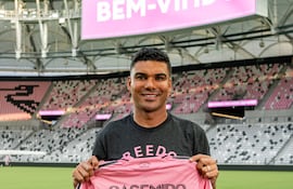 El mediocampista brasileño, Casemiro presentado oficialmente como nuevo jugador del Inter Miami de la Major League Soccer.