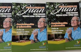 Portada del libro “Por la senda de Juan... desde Paraguay, América Latina y otros sures”, en homenaje al intelectual paraguayo Juan Díaz Bordenave.