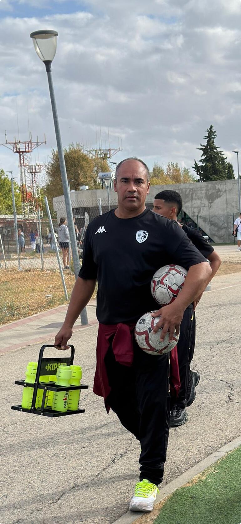 El coach Cristian Ezquivel.
