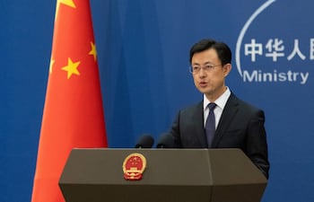 Guo Jiakun, portavoz de la Cancillería de China.