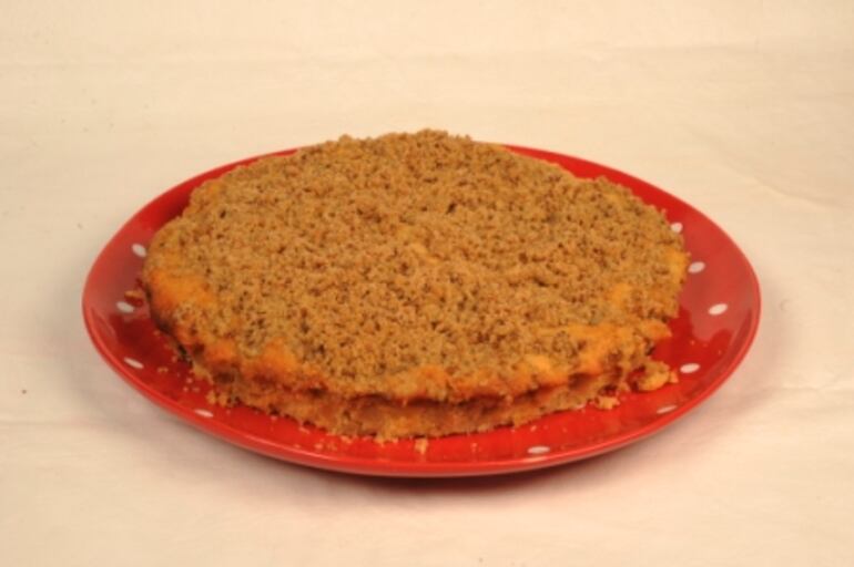 Tarta de manzanas con crumble de canela