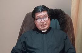 Padre Adrián Medina, párroco de la Parroquia Santa Librada, Pedro Juan Caballero.