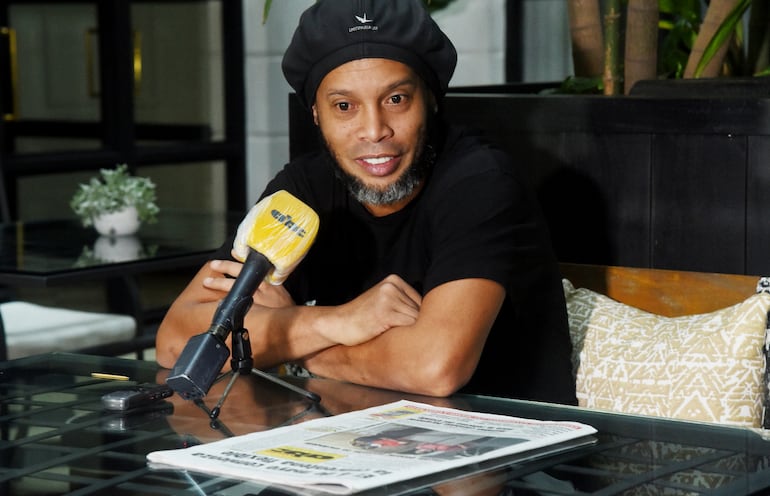 Ronaldinho cuando habló con ABC y manifestó que esperaba que su proceso terminase pronto. Fue el pasado 26 de abril en el hotel Palmaroga.