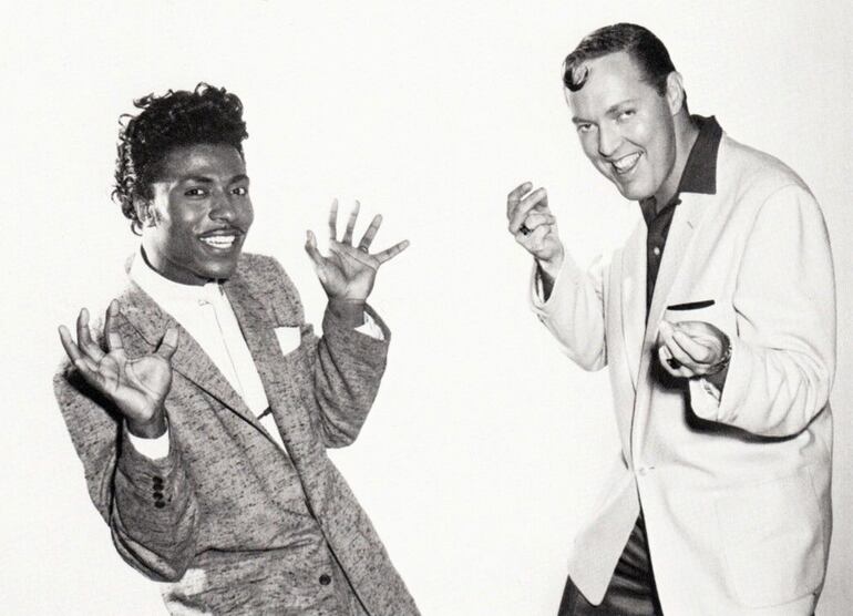 Little Richard con Bill Haley, 1956.