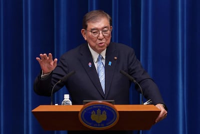 El primer ministro nipón, Shigeru Ishiba