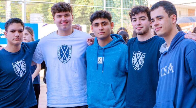 Malik Yambay, Santiago Coscia, Fabrizio Pereira, Facundo Duarte y David Rojas.