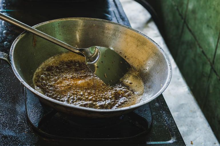 Concepto de aceite de cocina.