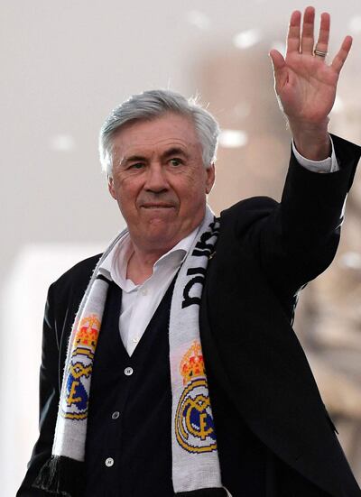 Carlos Ancelotti, exfutbolista de Reggiolo, ganó un total de 31 títulos desde que inició su carrera como entrenador en los 90.