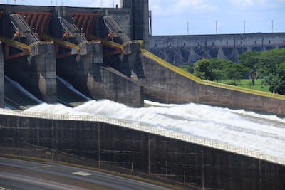 Vista de la hidroeléctrica de Itaipú.
