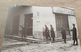 Sublevación anarquista en Zaragoza, 9 de diciembre de 1933. Foto de Miguel Marín Chivite publicada en "El Heraldo de Aragón"
