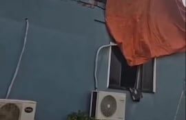 Una de las viviendas afectadas por el tornado en el distrito de Santa Rosa del Monday.