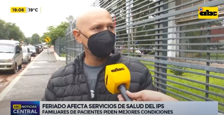 Fabio Báez, paciente oncológico.