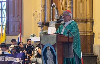 El cardenal Adalberto Martínez, arzobispo de Asunción, exigió justicia para el teniente coronel Guillermo Moral.
