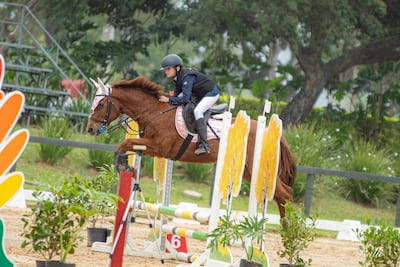 Victoria Ruiz Centurión del Centro Ecuestre La Fortaleza estará participando en la categoría 0.70 en el certamen de este sábado, en el Acá Carayá.