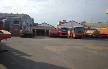 Talleres del MOPC de San Lorenzo.