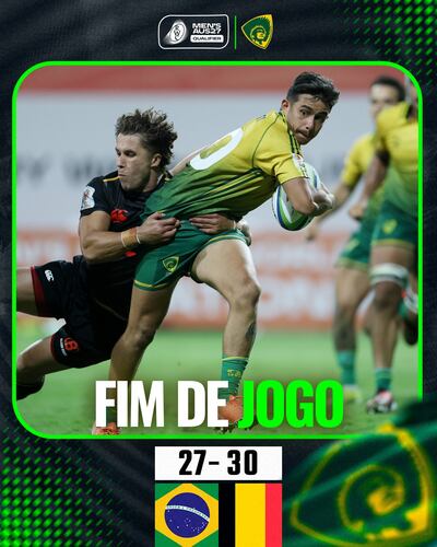 Con su derrota contra Bélgica, Brasil quedó sin posibilidades de clasificación al Mundial de Rugby.
