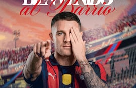 Con esta imagen, Cerro Porteño dio la bienvenida a su fichaje estrella, Pablo Ezequiel Vegetti, delantero argentino de 37 años.