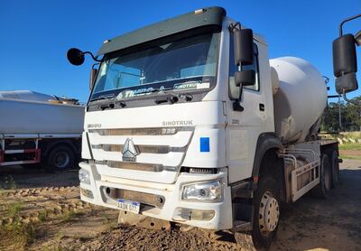 Uno de los camiones a ser subastados.