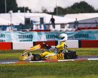 Sebastián Galeano, durante una de las mangas en el circuito técnico de Viterbo.