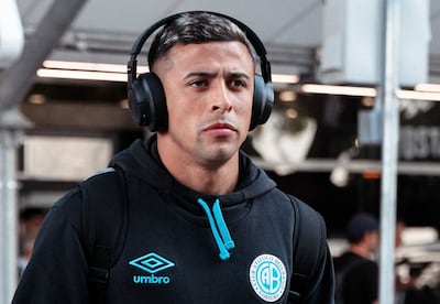 El lateral-volante paraguayo, Alcides Benítez, perteneciente a los registros de Belgrano de Córdoba, el reciente campeón del fútbol argentino.
